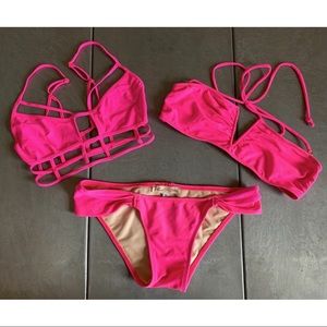 💥SOLD💥 Mara Hoffman v-wire bikini set + One Teaspoon top